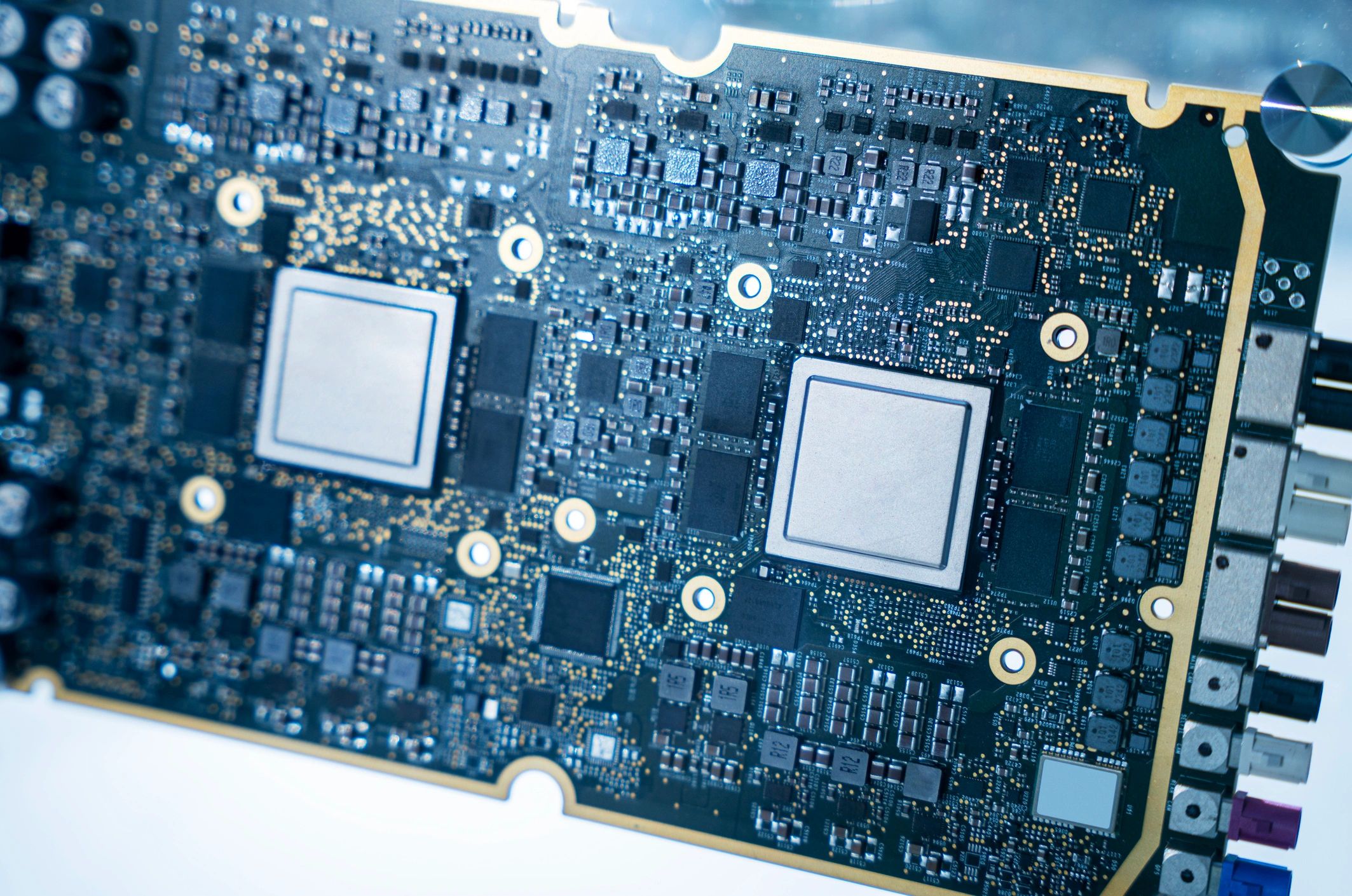 Close up of embedded circuit board